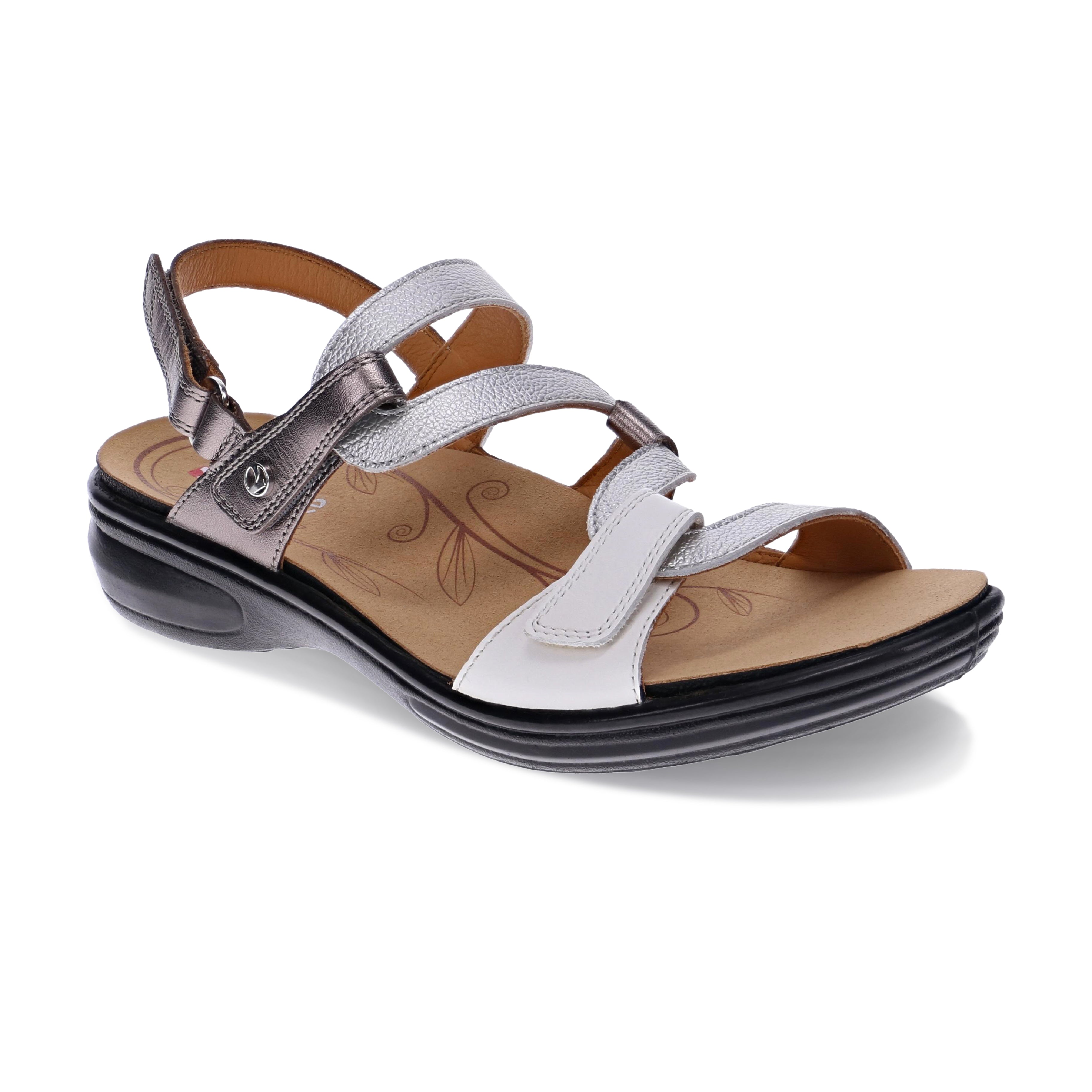 Emerald 3 Strap Leather Sandals