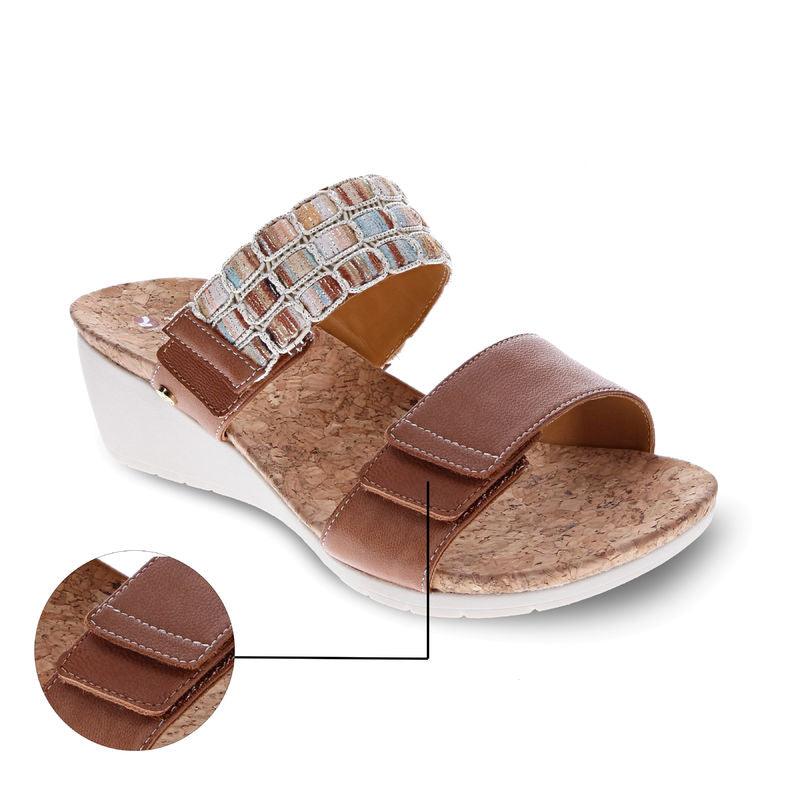 Sorrento Cork Wedges - Revere Shoes