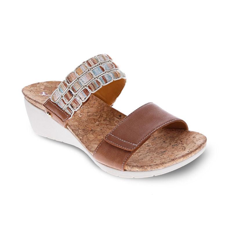 Sorrento Cork Wedges - Revere Shoes