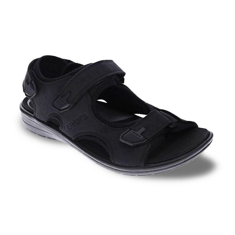 Revere Montana II Men s Adjustable Sandal Oiled Black 10 Medium